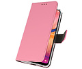 BAOHU Booktype Telefoonhoesjes - Bookcase Hoesje - Wallet Case -  Geschikt voor Samsung Galaxy A20 - Roze