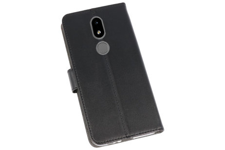 Booktype Telefoonhoesjes - Bookcase Hoesje - Wallet Case -  Geschikt voor Nokia 3.2 - Zwart