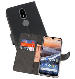 Wallet Cases Hoesje Nokia 3.2 Zwart
