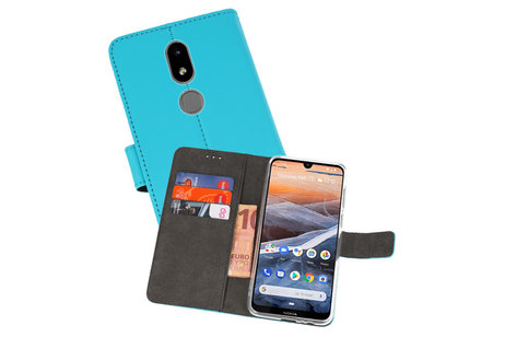 Booktype Telefoonhoesjes - Bookcase Hoesje - Wallet Case -  Geschikt voor Nokia 3.2 - Blauw