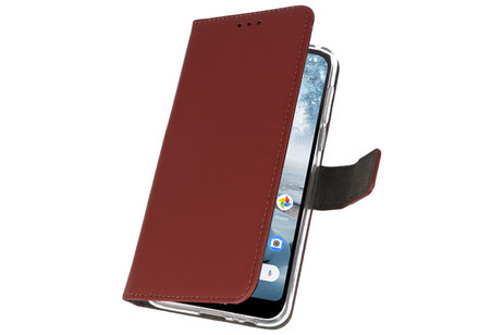 Booktype Telefoonhoesjes - Bookcase Hoesje - Wallet Case -  Geschikt voor Nokia 4.2 - Bruin