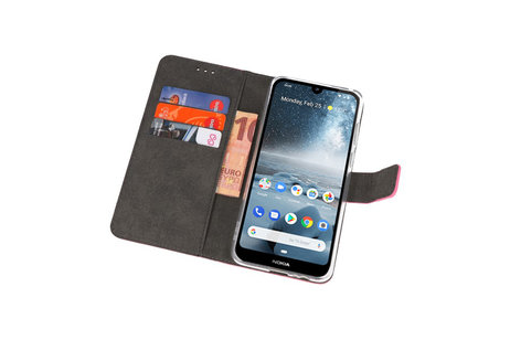 BAOHU Booktype Telefoonhoesjes - Bookcase Hoesje - Wallet Case -  Geschikt voor Nokia 4.2 - Roze