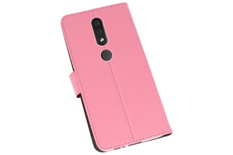 Booktype Telefoonhoesjes - Bookcase Hoesje - Wallet Case -  Geschikt voor Nokia 4.2 - Roze