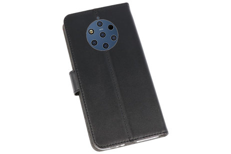 Booktype Telefoonhoesjes - Bookcase Hoesje - Wallet Case -  Geschikt voor Nokia 9 PureView - Zwart