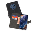 Booktype Telefoonhoesjes - Bookcase Hoesje - Wallet Case -  Geschikt voor Nokia 9 PureView - Zwart