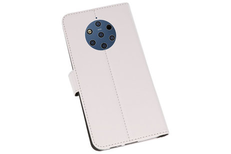 Booktype Telefoonhoesjes - Bookcase Hoesje - Wallet Case -  Geschikt voor Nokia 9 PureView - Wit