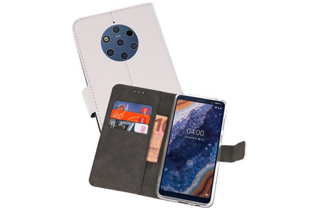 Booktype Telefoonhoesjes - Bookcase Hoesje - Wallet Case -  Geschikt voor Nokia 9 PureView - Wit