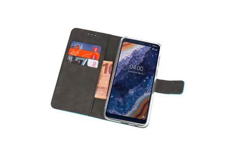 Booktype Telefoonhoesjes - Bookcase Hoesje - Wallet Case -  Geschikt voor Nokia 9 PureView - Blauw