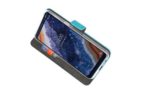 Booktype Telefoonhoesjes - Bookcase Hoesje - Wallet Case -  Geschikt voor Nokia 9 PureView - Blauw