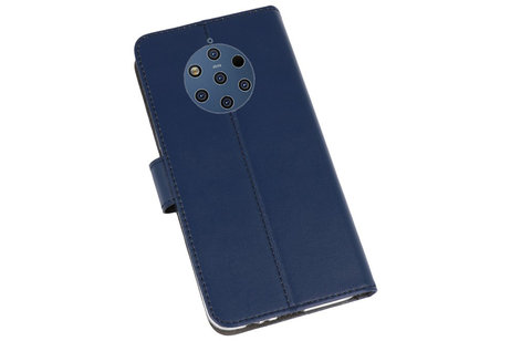 Booktype Telefoonhoesjes - Bookcase Hoesje - Wallet Case -  Geschikt voor Nokia 9 PureView - Navy