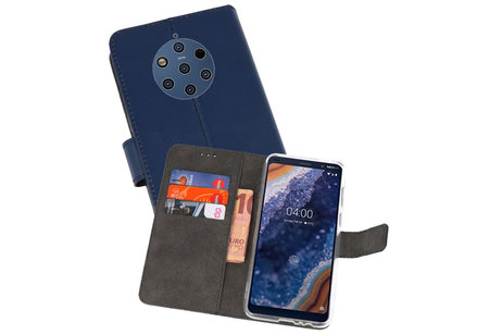 Booktype Telefoonhoesjes - Bookcase Hoesje - Wallet Case -  Geschikt voor Nokia 9 PureView - Navy