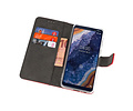 Booktype Telefoonhoesjes - Bookcase Hoesje - Wallet Case -  Geschikt voor Nokia 9 PureView - Rood