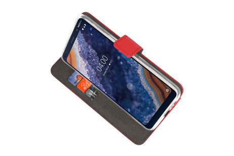 BAOHU Booktype Telefoonhoesjes - Bookcase Hoesje - Wallet Case -  Geschikt voor Nokia 9 PureView - Rood