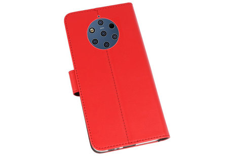 Booktype Telefoonhoesjes - Bookcase Hoesje - Wallet Case -  Geschikt voor Nokia 9 PureView - Rood