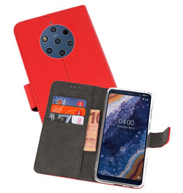 Wallet Cases Hoesje Nokia 9 PureView Rood