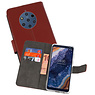 BAOHU Wallet Cases Hoesje Nokia 9 PureView Bruin