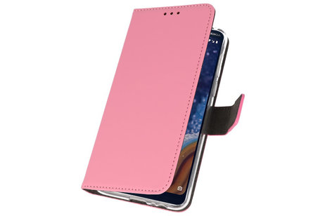 Booktype Telefoonhoesjes - Bookcase Hoesje - Wallet Case -  Geschikt voor Nokia 9 PureView - Roze