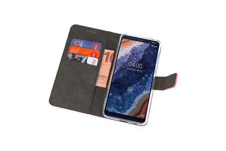 BAOHU Booktype Telefoonhoesjes - Bookcase Hoesje - Wallet Case -  Geschikt voor Nokia 9 PureView - Roze