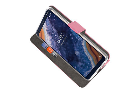 Booktype Telefoonhoesjes - Bookcase Hoesje - Wallet Case -  Geschikt voor Nokia 9 PureView - Roze