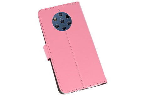 Booktype Telefoonhoesjes - Bookcase Hoesje - Wallet Case -  Geschikt voor Nokia 9 PureView - Roze