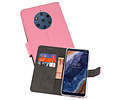 Booktype Telefoonhoesjes - Bookcase Hoesje - Wallet Case -  Geschikt voor Nokia 9 PureView - Roze