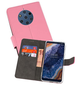 BAOHU Wallet Cases Hoesje Nokia 9 PureView Roze