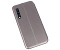 Slim Folio Case - Book Case Telefoonhoesje - Folio Flip Hoesje - Geschikt voor Samsung Galaxy A70 - Grijs