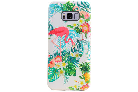BAOHU Flamingo Design Hardcase Backcover - Hoesje Geschikt voor Samsung Galaxy S8 Plus