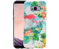 BAOHU Flamingo Design Hardcase Backcover - Hoesje Geschikt voor Samsung Galaxy S8 Plus