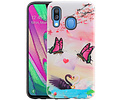 Vlinder Design Hardcase Backcover voor Samsung Galaxy A40