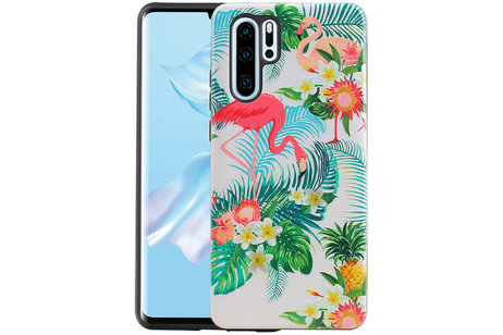 BAOHU Flamingo Design Hardcase Backcover - Hoesje Geschikt voor Huawei P30 Pro