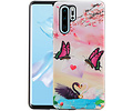 Vlinder Design Hardcase Backcover voor Huawei P30 Pro