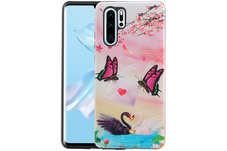 BAOHU Vlinder Design Hardcase Backcover - Hoesje Geschikt voor Huawei P30 Pro