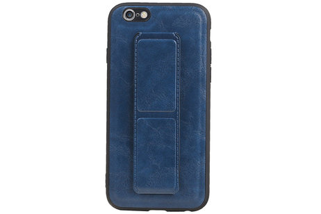 Grip Stand Hardcase Backcover - Telefoonhoesje - Achterkant Hoesje - Geschikt voor iPhone 6 - Blauw