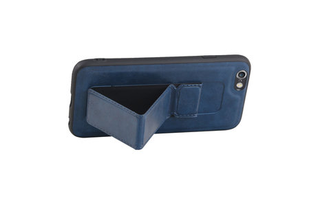 Grip Stand Hardcase Backcover - Telefoonhoesje - Achterkant Hoesje - Geschikt voor iPhone 6 - Blauw