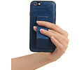 Grip Stand Hardcase Backcover - Telefoonhoesje - Achterkant Hoesje - Geschikt voor iPhone 6 - Blauw