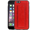 Grip Stand Hardcase Backcover - Telefoonhoesje - Achterkant Hoesje - Geschikt voor iPhone 6 - Rood