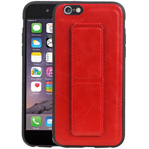 Grip Stand Hardcase Backcover - Telefoonhoesje - Achterkant Hoesje - Geschikt voor iPhone 6 - Rood