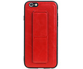 Grip Stand Hardcase Backcover - Telefoonhoesje - Achterkant Hoesje - Geschikt voor iPhone 6 - Rood