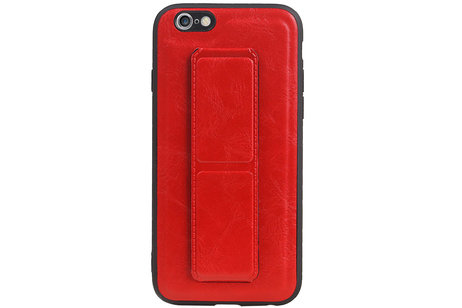 Grip Stand Hardcase Backcover - Telefoonhoesje - Achterkant Hoesje - Geschikt voor iPhone 6 - Rood