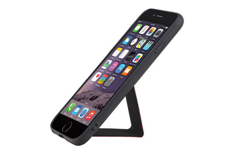 BAOHU Grip Stand Hardcase Backcover - Telefoonhoesje - Achterkant Hoesje - Geschikt voor iPhone 6 - Rood
