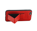 Grip Stand Hardcase Backcover - Telefoonhoesje - Achterkant Hoesje - Geschikt voor iPhone 6 - Rood