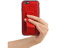 Grip Stand Hardcase Backcover - Telefoonhoesje - Achterkant Hoesje - Geschikt voor iPhone 6 - Rood