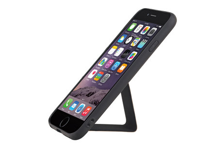 BAOHU Grip Stand Hardcase Backcover - Telefoonhoesje - Achterkant Hoesje - Geschikt voor iPhone 6 - Bruin