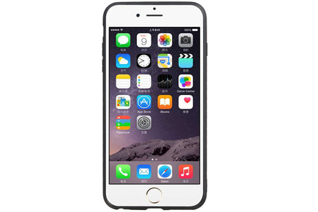 BAOHU Grip Stand Hardcase Backcover - Telefoonhoesje - Achterkant Hoesje - Geschikt voor iPhone 6 Plus - Zwart