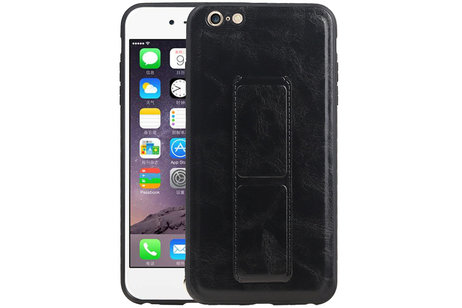 BAOHU Grip Stand Hardcase Backcover - Telefoonhoesje - Achterkant Hoesje - Geschikt voor iPhone 6 Plus - Zwart