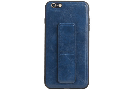 Grip Stand Hardcase Backcover - Telefoonhoesje - Achterkant Hoesje - Geschikt voor iPhone 6 Plus - Blauw