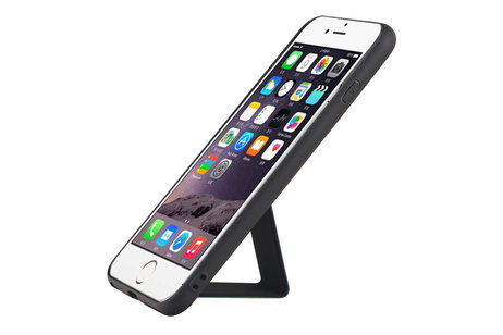 BAOHU Grip Stand Hardcase Backcover - Telefoonhoesje - Achterkant Hoesje - Geschikt voor iPhone 6 Plus - Blauw
