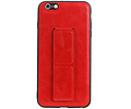 Grip Stand Hardcase Backcover - Telefoonhoesje - Achterkant Hoesje - Geschikt voor iPhone 6 Plus - Rood