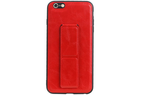 Grip Stand Hardcase Backcover - Telefoonhoesje - Achterkant Hoesje - Geschikt voor iPhone 6 Plus - Rood